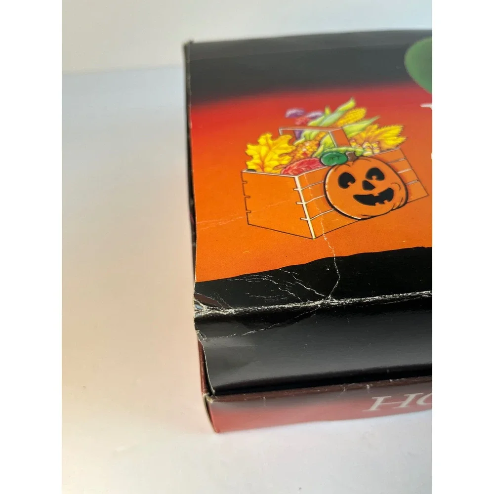 Fun World Halloween Holiday Basket Mini Wooden Crate Set 12pc Vintage Decor Gift